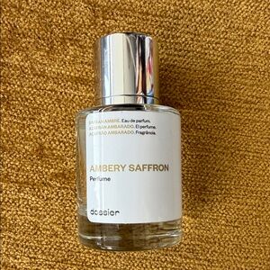 Dossier Ambery Saffron Perfume - Silver and White